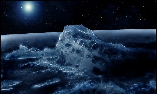 Лед на луне